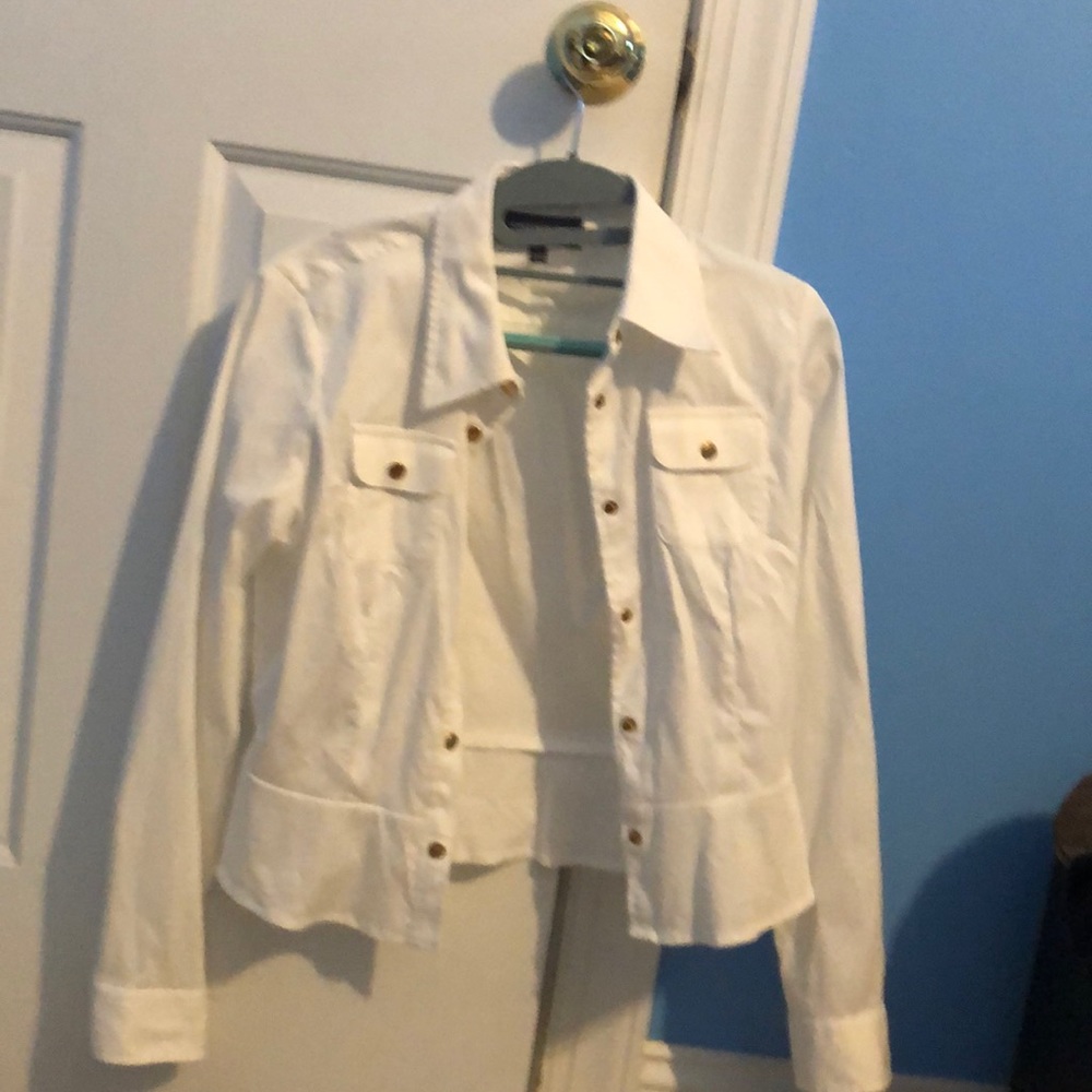 White jones New York ribbed jacket